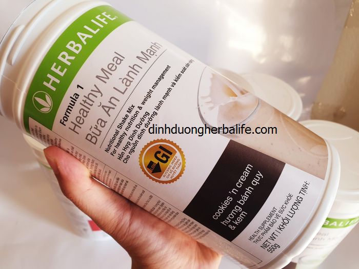 Sữa giảm cân, sữa dinh dưỡng Herbalife F1( quy kem, bạc hà, socola,. vani, dâu tây) 2